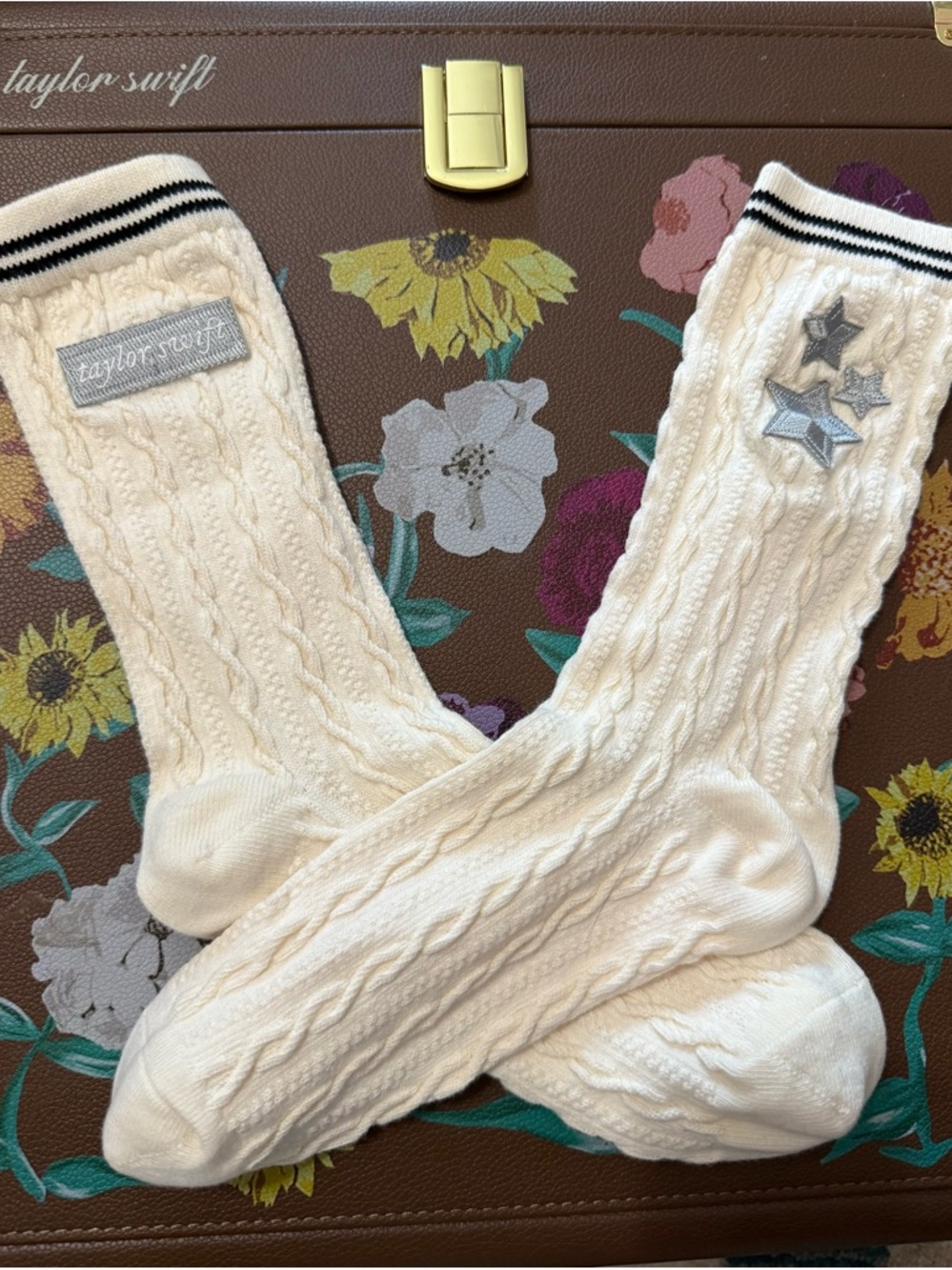 NWOT Folklore Cardigan Taylor Swift socks